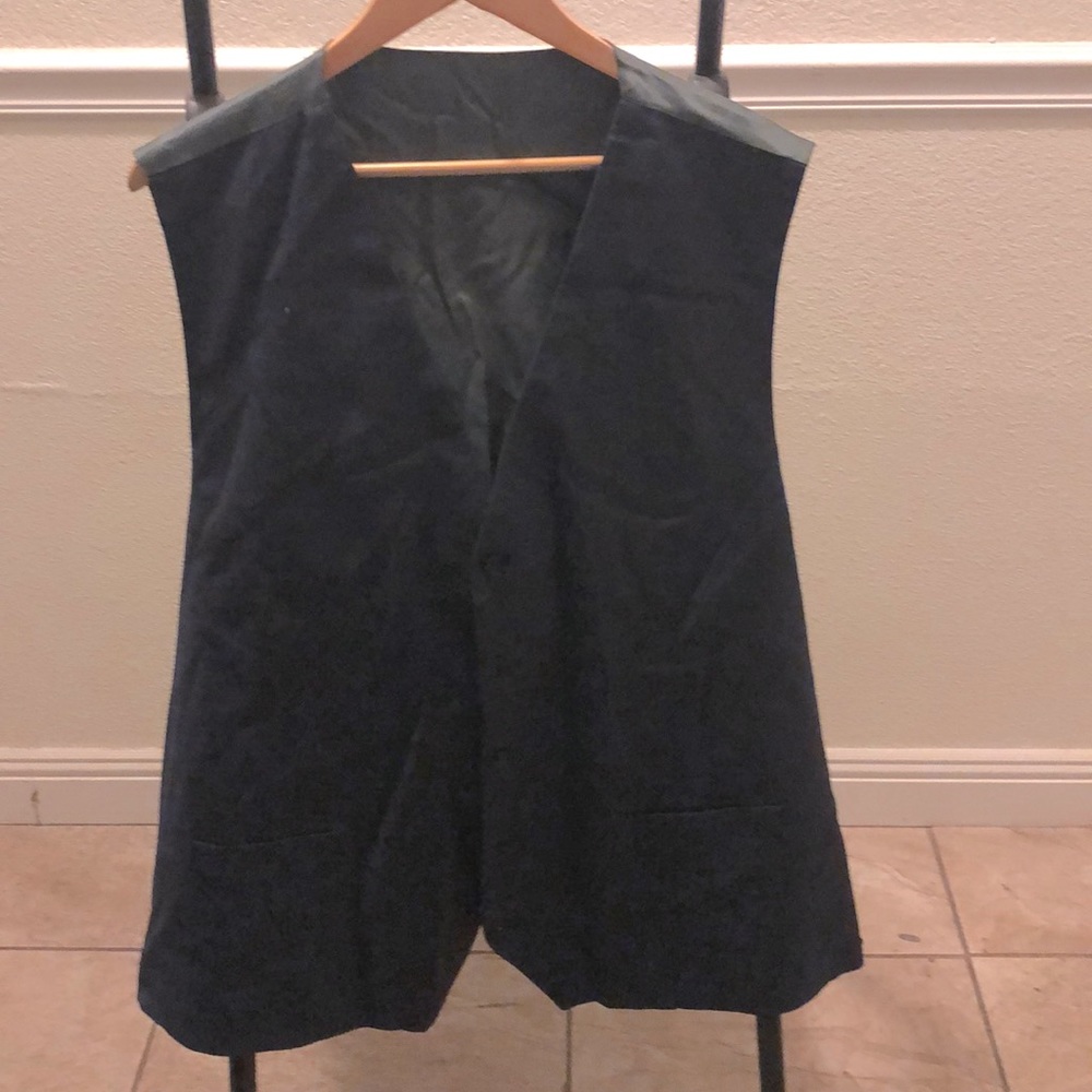 Navy Blue Suit Vest